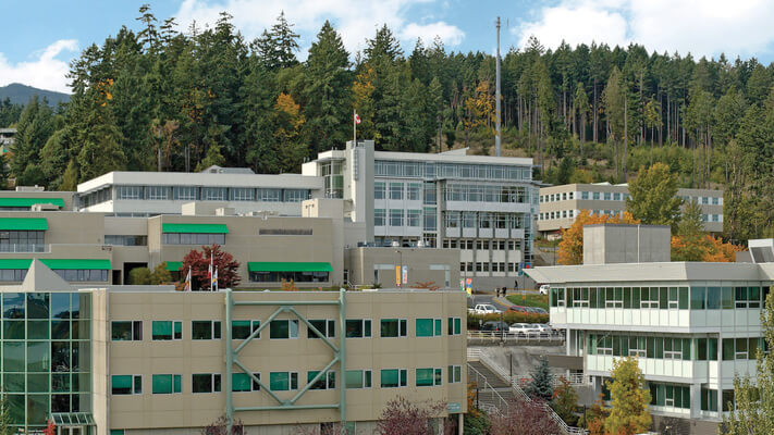 View of VIU Nanaimo campus
